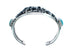 Native American Navajo Turquoise Sterling Silver Horse Cuff Bracelet JX123924